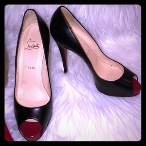 Christian Louboutin Very Prive 120 calf/kid toe